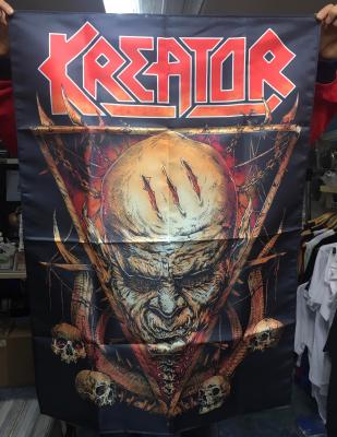 Kreator - Face Horns Flag/Poster