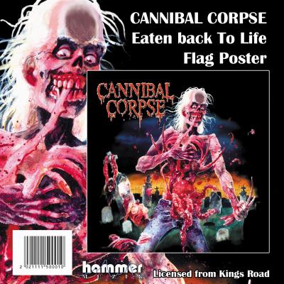 Cannibal Corpse - Eaten Back To Life Flag/Poster
