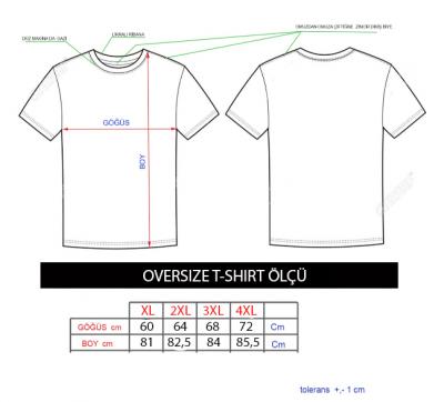 Street Style Oversize T-shirt (Siyah)