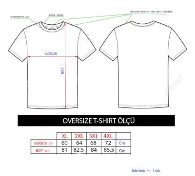 Street Style Oversize T-shirt (Mavi)