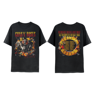 Guns N' Roses Skeletons Tour 2025 T-Shirt
