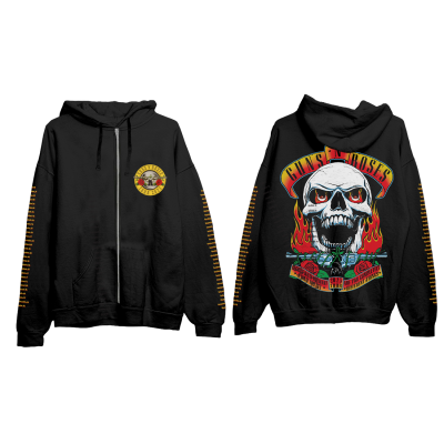 Guns N' Roses Tour 2025 Zip Up Hoodie