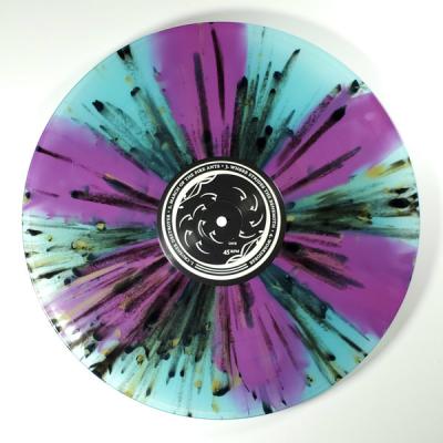 Mastodon – Remission (Electric Blue with Purple Pinwheels and Metallic