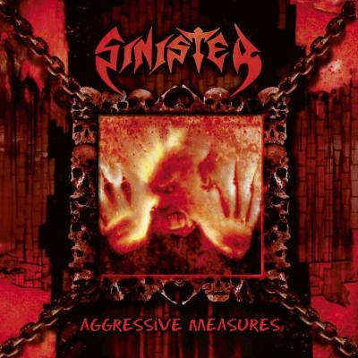 Sinister – Aggressive Measures (Clear w/ black & orange splatter vinyl) LP