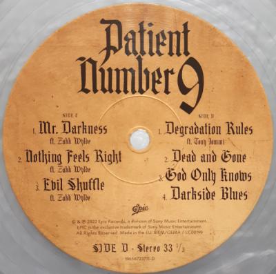 Ozzy Osbourne – Patient Number 9 (Silver Vinyl) LP Ozzy Osbourne – Patient Number 9 (Silver Vinyl) LP