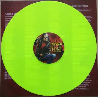 Razor – Cycle Of Contempt (Neon Yellow Vinyl) LP