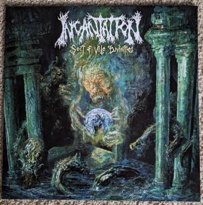 Incantation – Sect Of Vile Divinities (White With Evergreen, Mustard Y