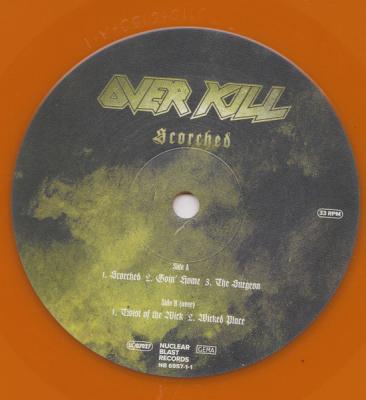 Overkill – Scorched (Orange Vinyl) LP