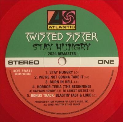 Twisted Sister – Stay Hungry (40th Anniversary Edition - Red Vinyl) LP Twisted Sister – Stay Hungry (40th Anniversary Edition - Red Vinyl) LP
