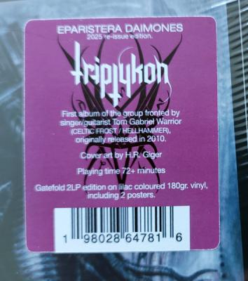 Triptykon – Eparistera Daimones (Lilac Vinyl) LP