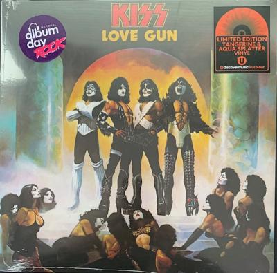 Kiss – Love Gun (Tangerine/Aqua Splatter Vinyl) LP