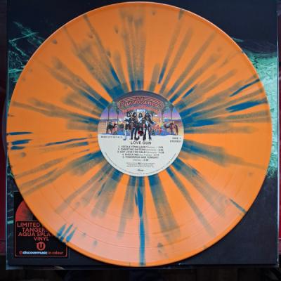 Kiss – Love Gun (Tangerine/Aqua Splatter Vinyl) LP