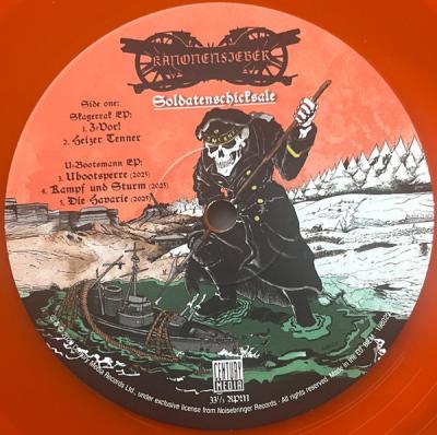 Kanonenfieber – Soldatenschicksale (Transparent Orange Vinyl) LP Kanonenfieber – Soldatenschicksale (Transparent Orange Vinyl) LP